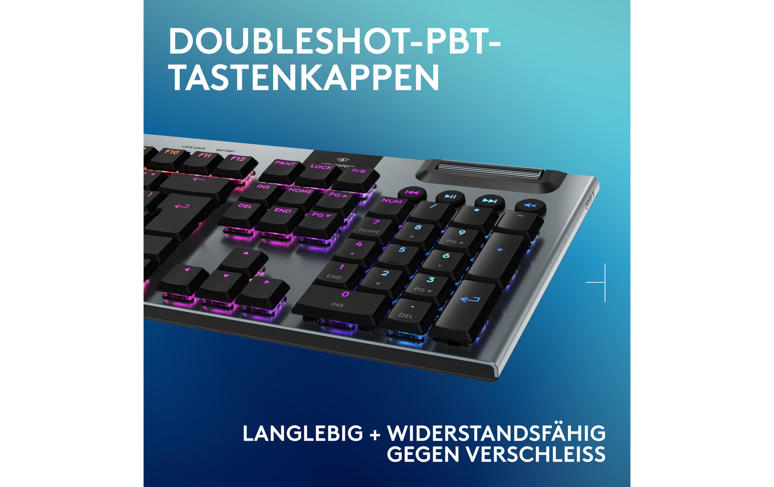 Logitech Gaming-Tastatur G915 X Lightspeed GL Tactile