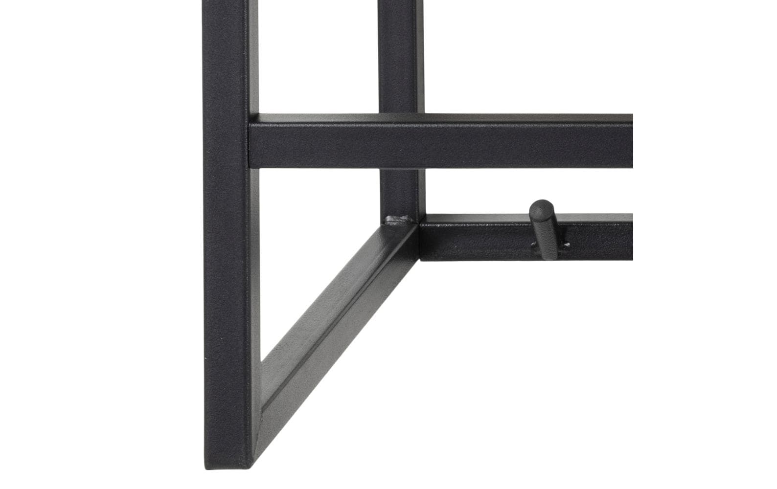 AC Design Wandgarderobe Seaford 7 Haken, Nature/Schwarz