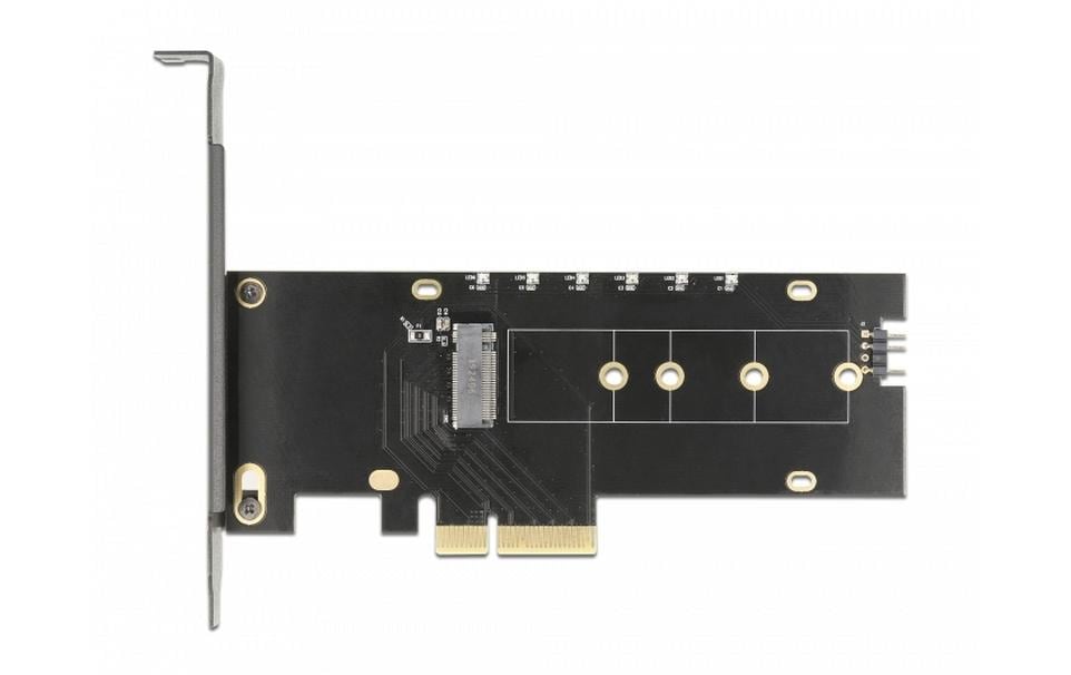 Delock Host Bus Adapter PCIe x4 - M.2, NVMe, Key M, RGB-LED