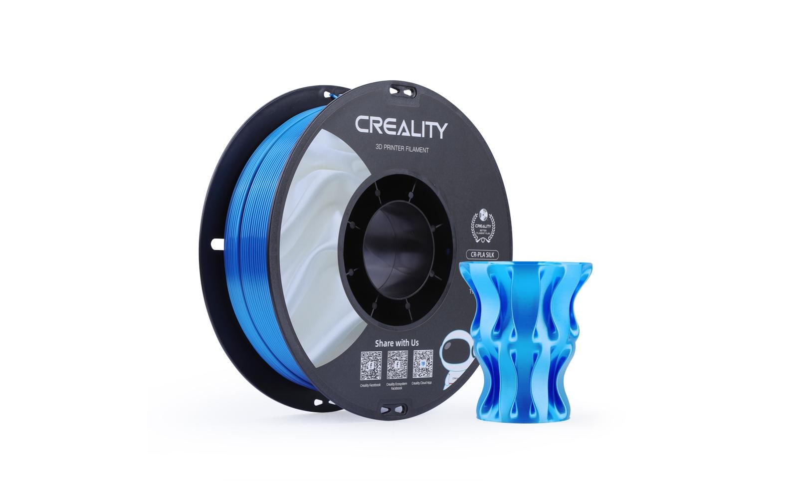 Creality Filament PLA, Silk Blau, 1.75 mm, 1 kg