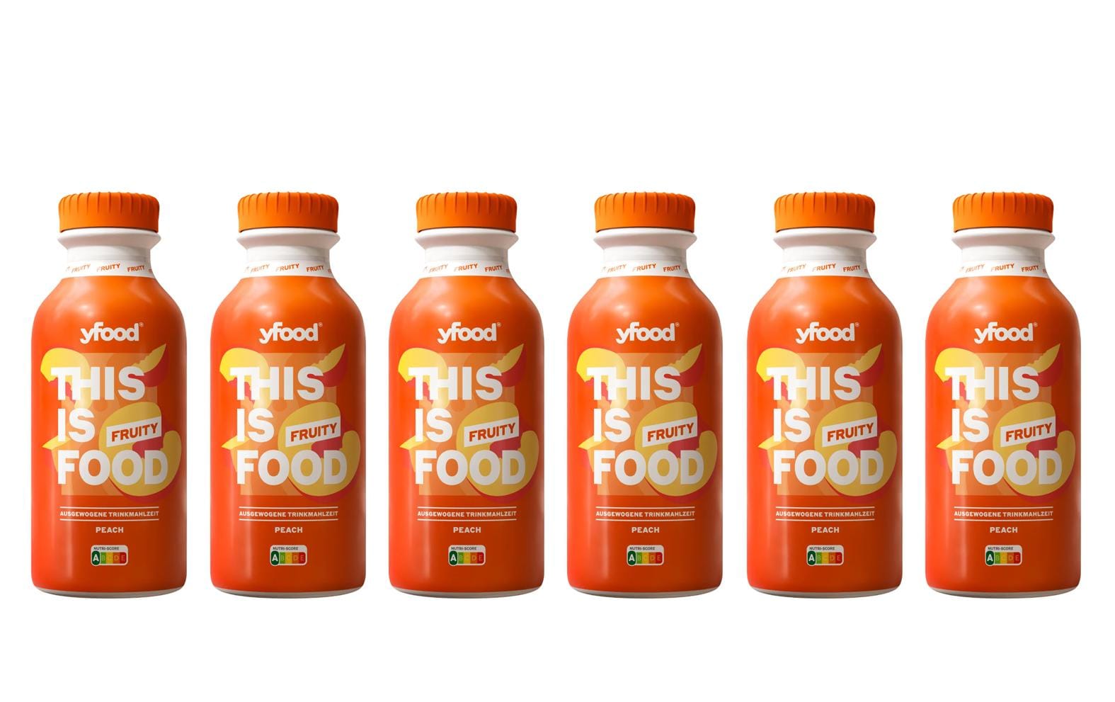 YFOOD Trinkmahlzeit Fruity Peach 6 x 500 ml