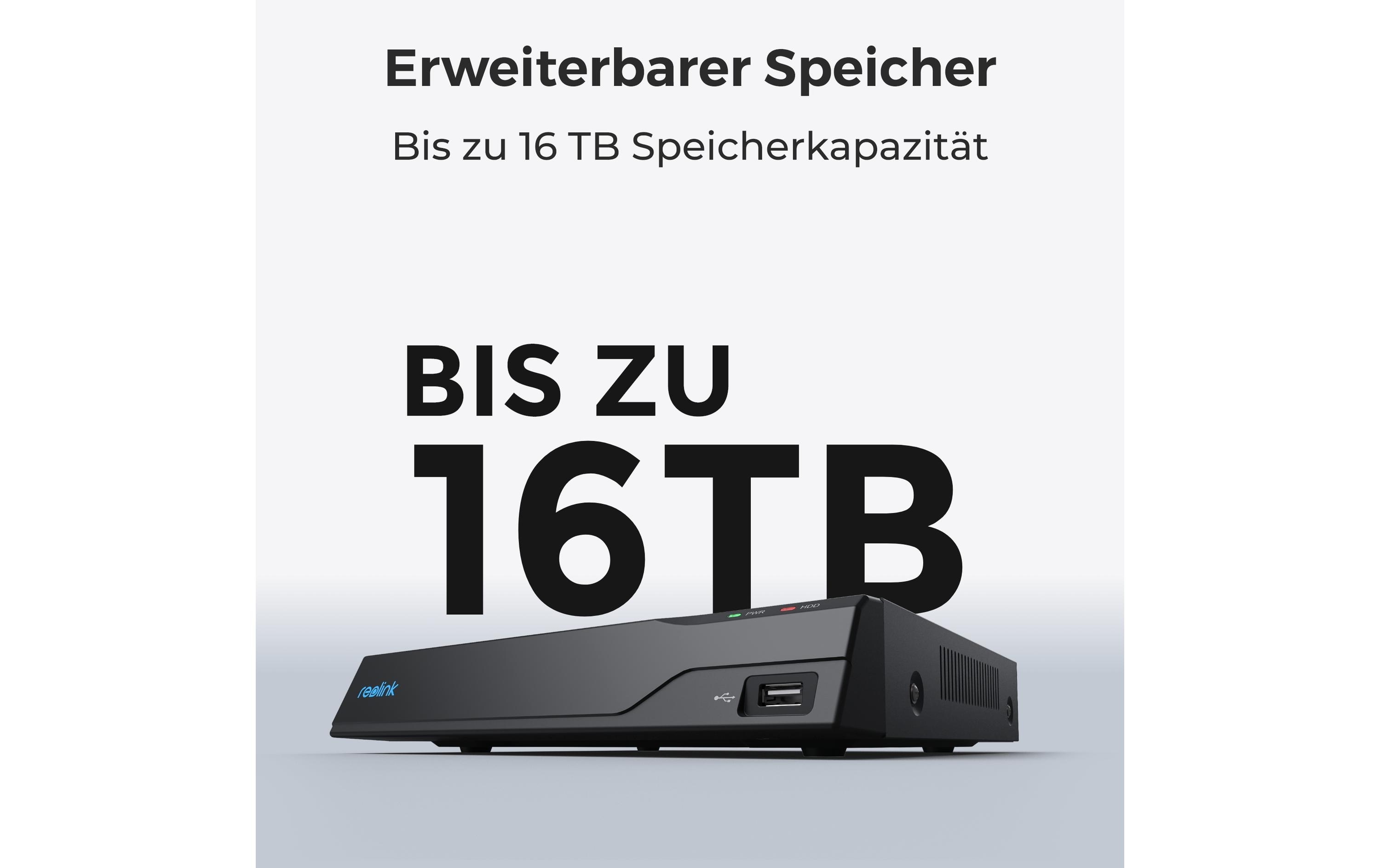 Reolink Netzwerkrekorder NVS8 2 TB, 8 Kanal