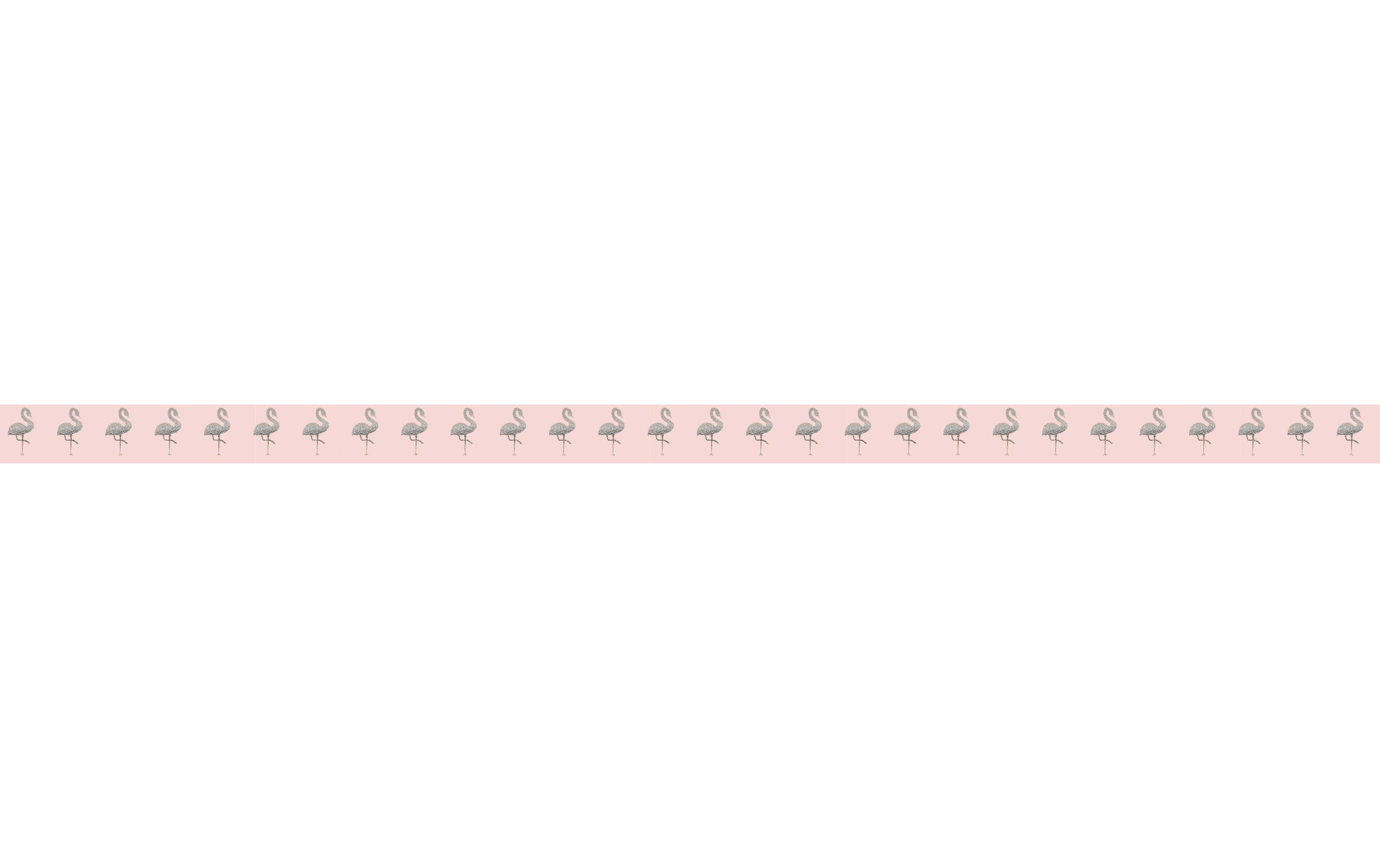 URSUS Washi Tape Tropic Silber/Rosa