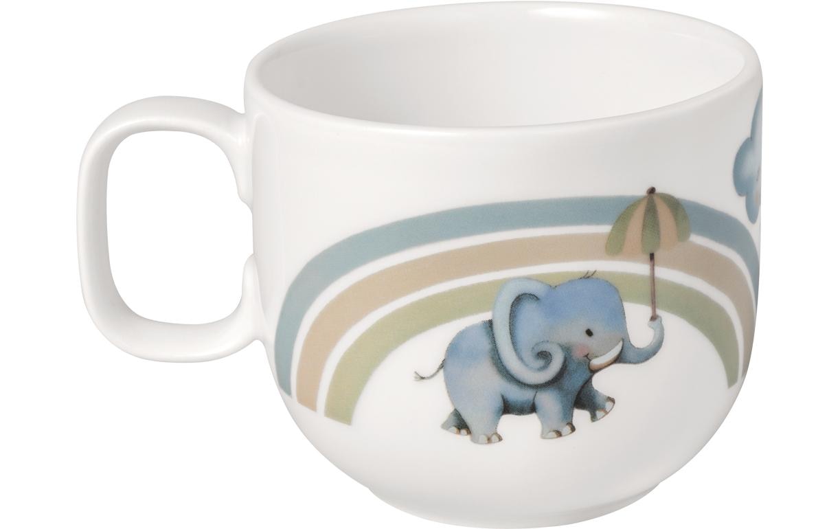 Villeroy & Boch Kindertrinkbecher Walk Elephant 170 ml, 6 Stück, Hellblau