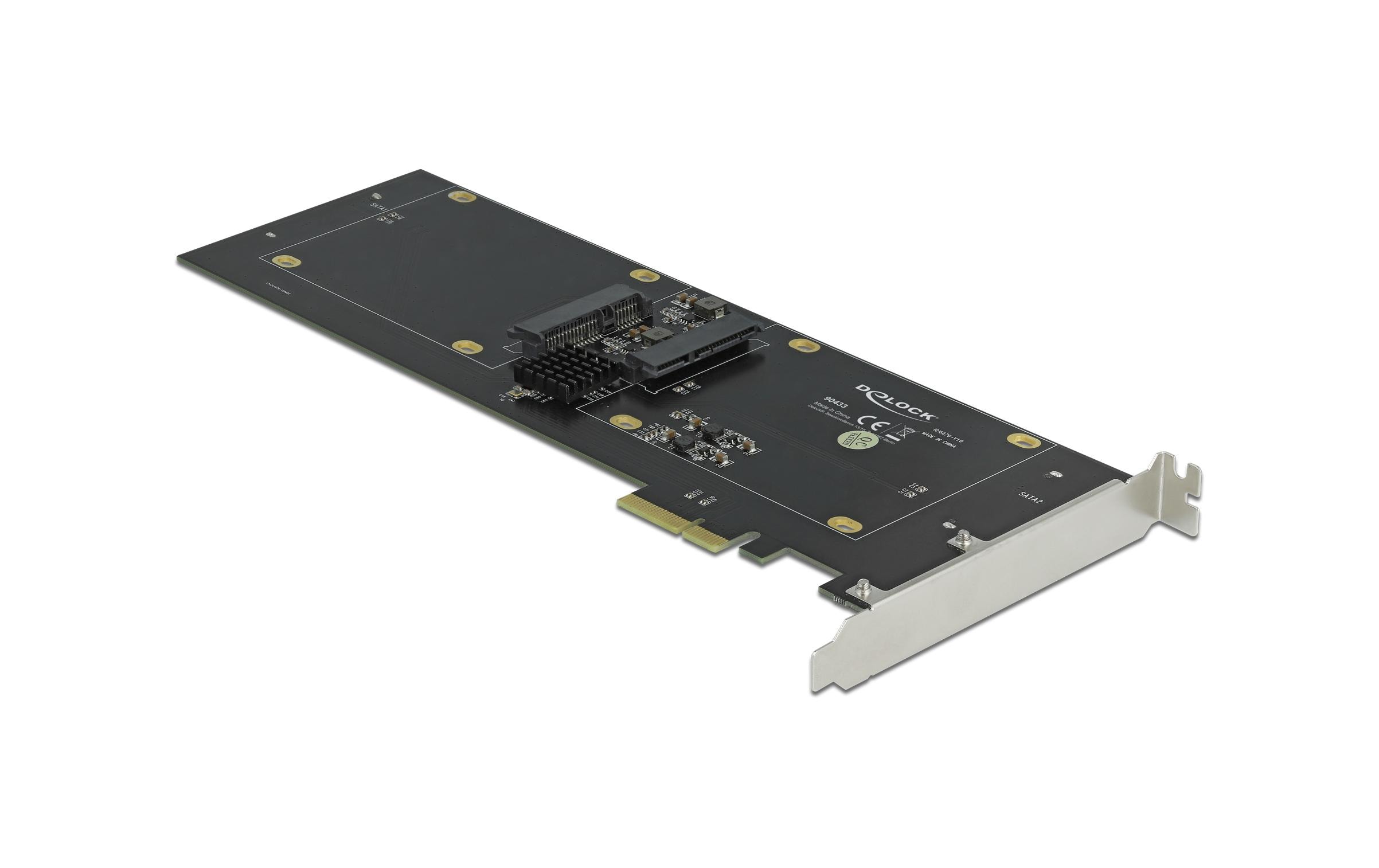 Delock SATA-Controller PCI-Express x2- 4x SATA 2.5 HDD/ SSD RAID