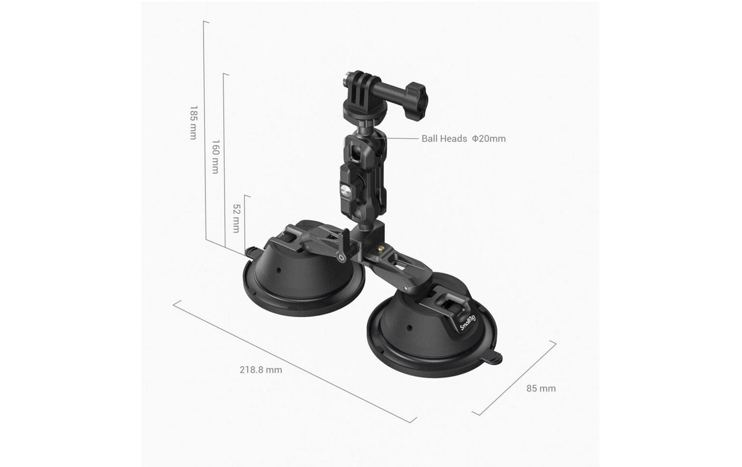 Smallrig Halterung Port. Dual Suction Cam Mount SC-2K