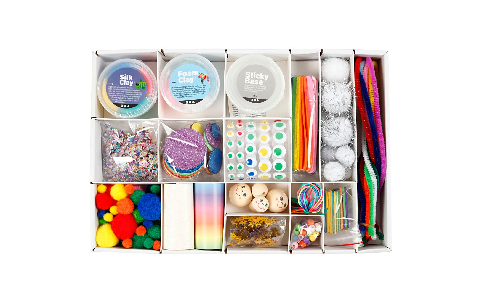 Creativ Company Bastelset Kreativbox Regenbogen 16-teilig