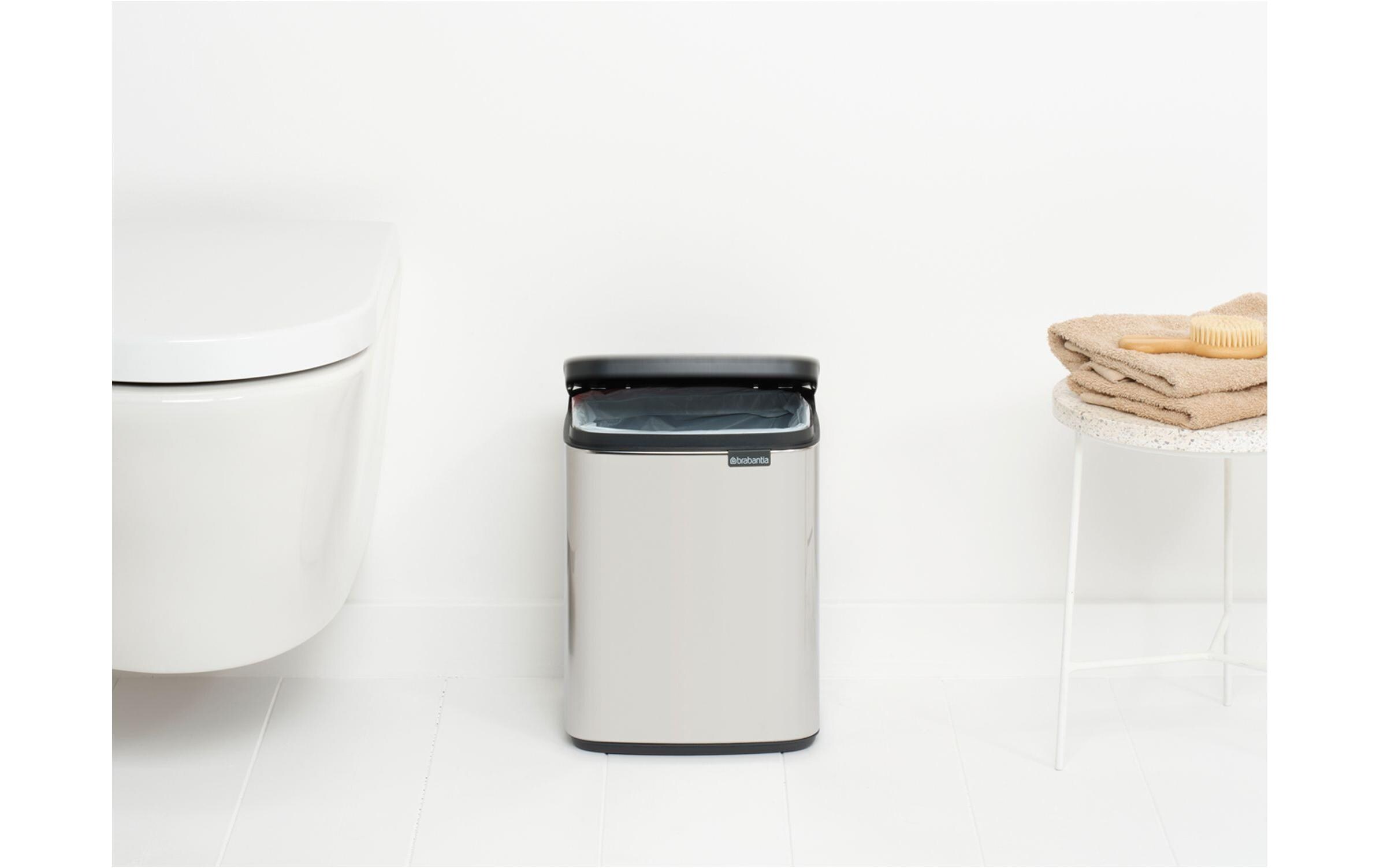 Brabantia Kosmetikeimer Bo Waste Bin 7 l, Silber