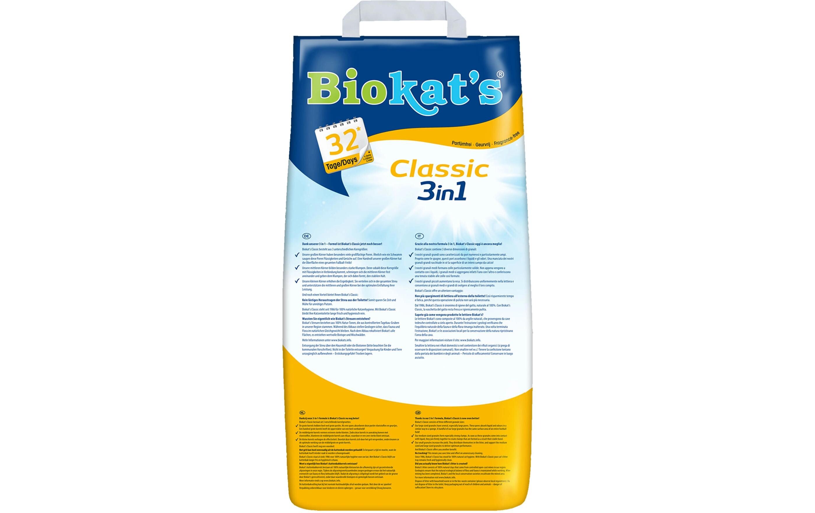 Biokat's Katzenstreu Classic 3in1, 10 l