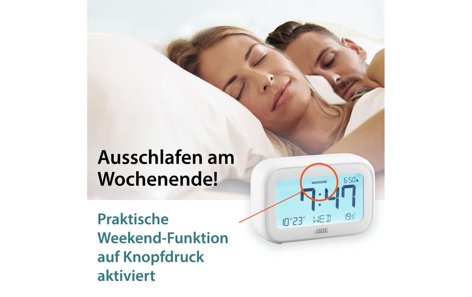 ADE Digitalwecker mit Temperaturanzeige