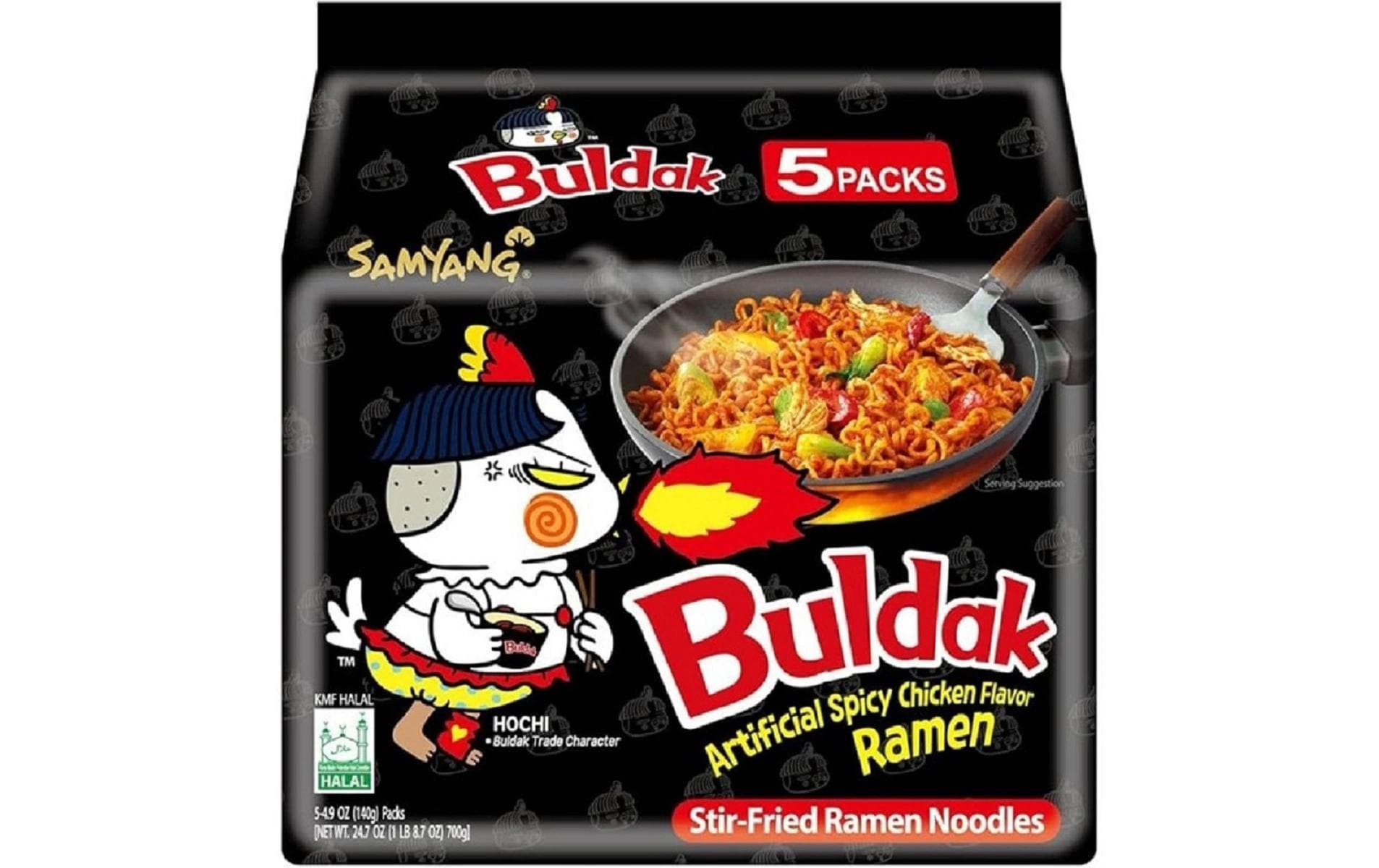 Samyang Buldak Hot Chicken Ramen Original 5 x 140 g