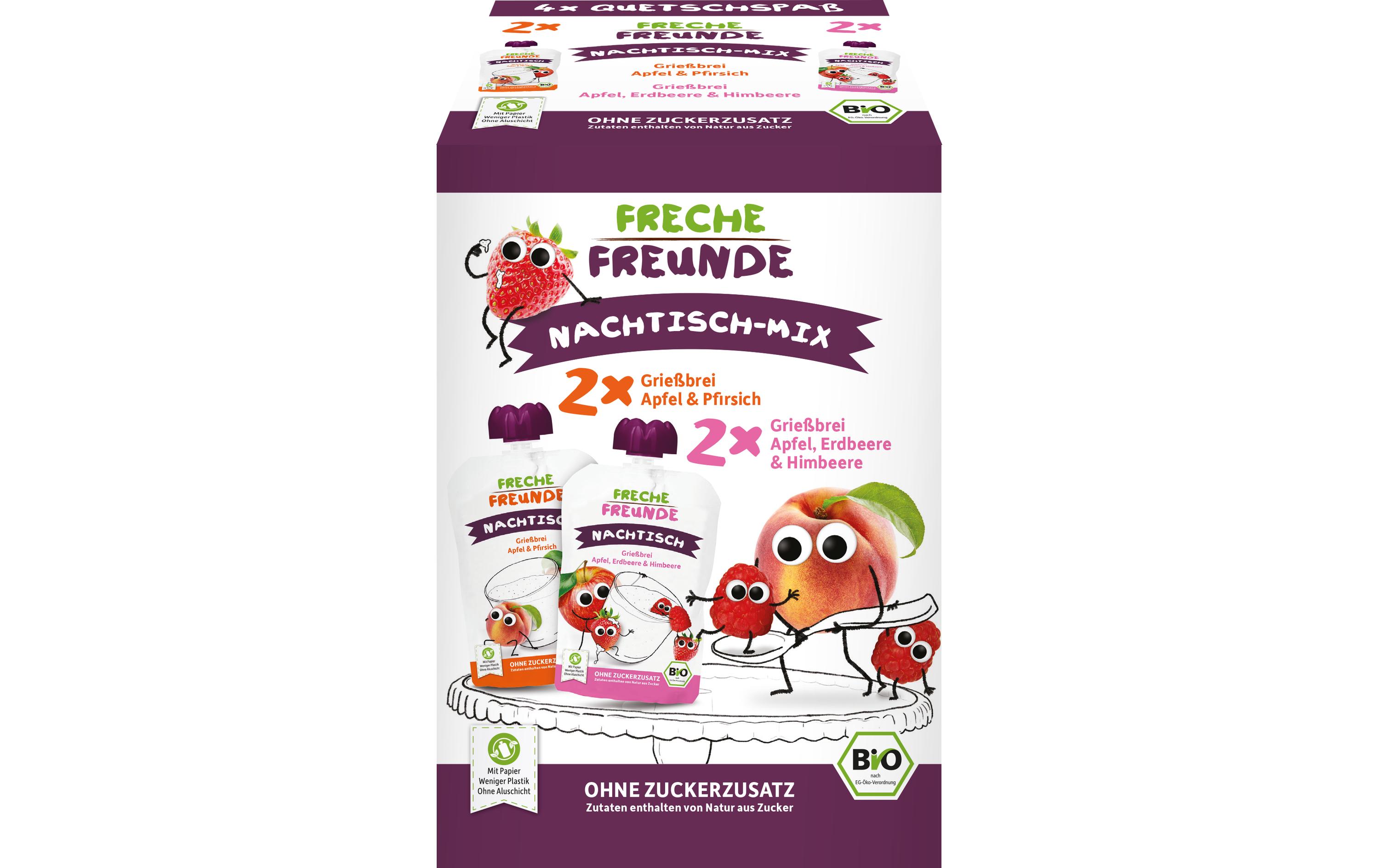 Freche Freunde Nachtisch-Mix 4x 100 g