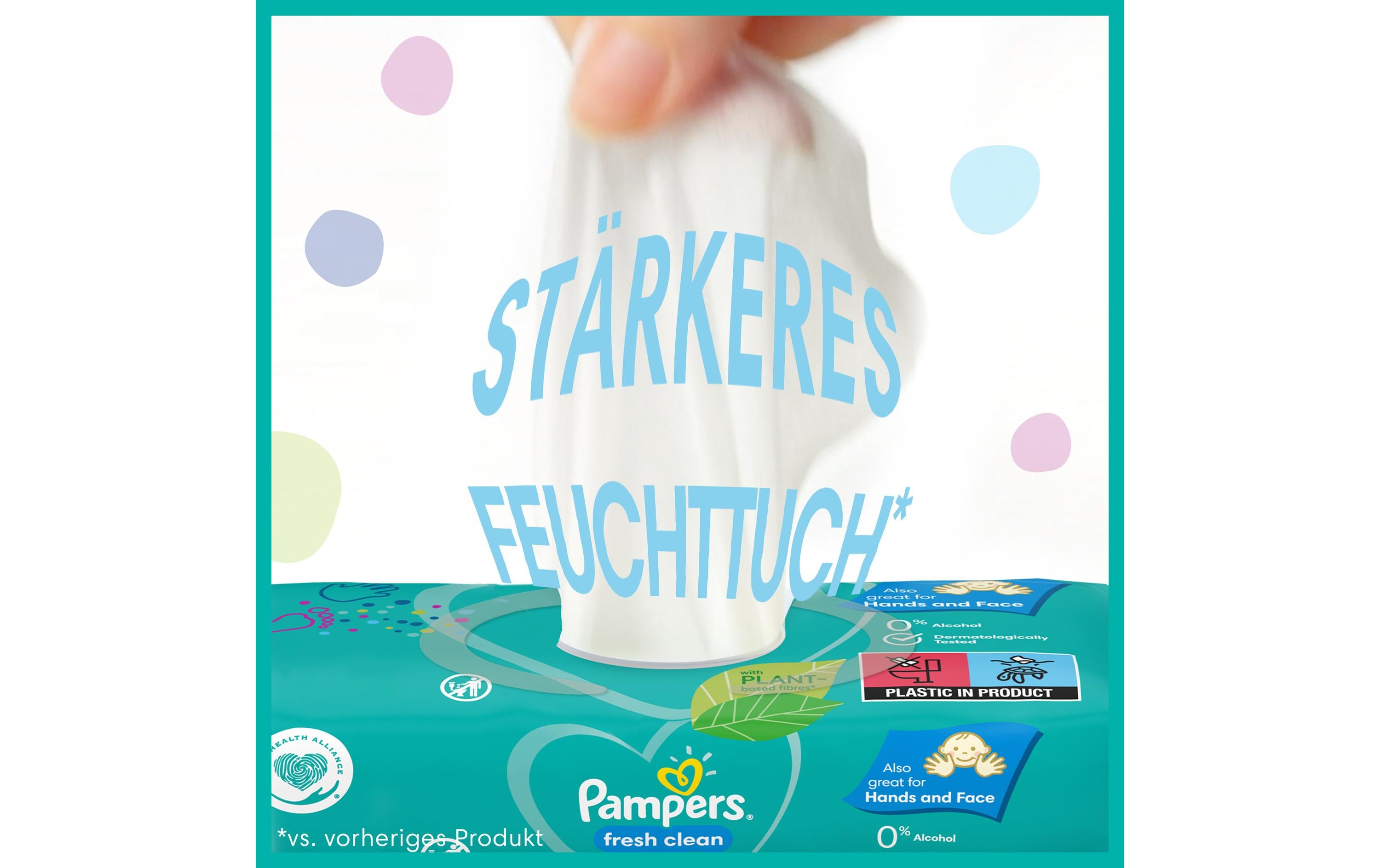 Pampers Feuchttücher Fresh Clean Aloe 15 x 80 Stk.