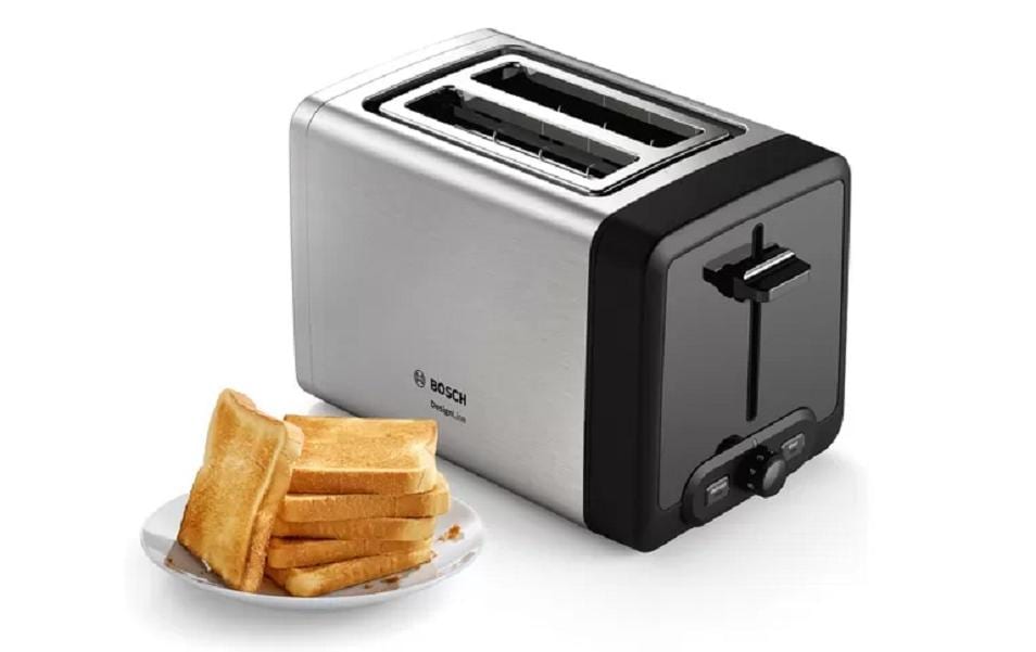 Bosch Toaster DesignLine Schwarz/Silber