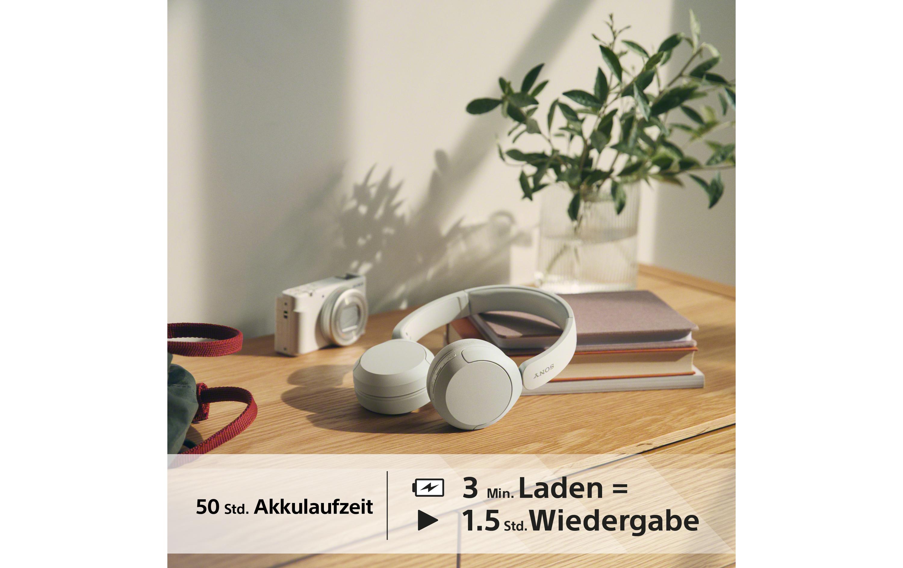 Sony Wireless Over-Ear-Kopfhörer WH-CH520 Weiss