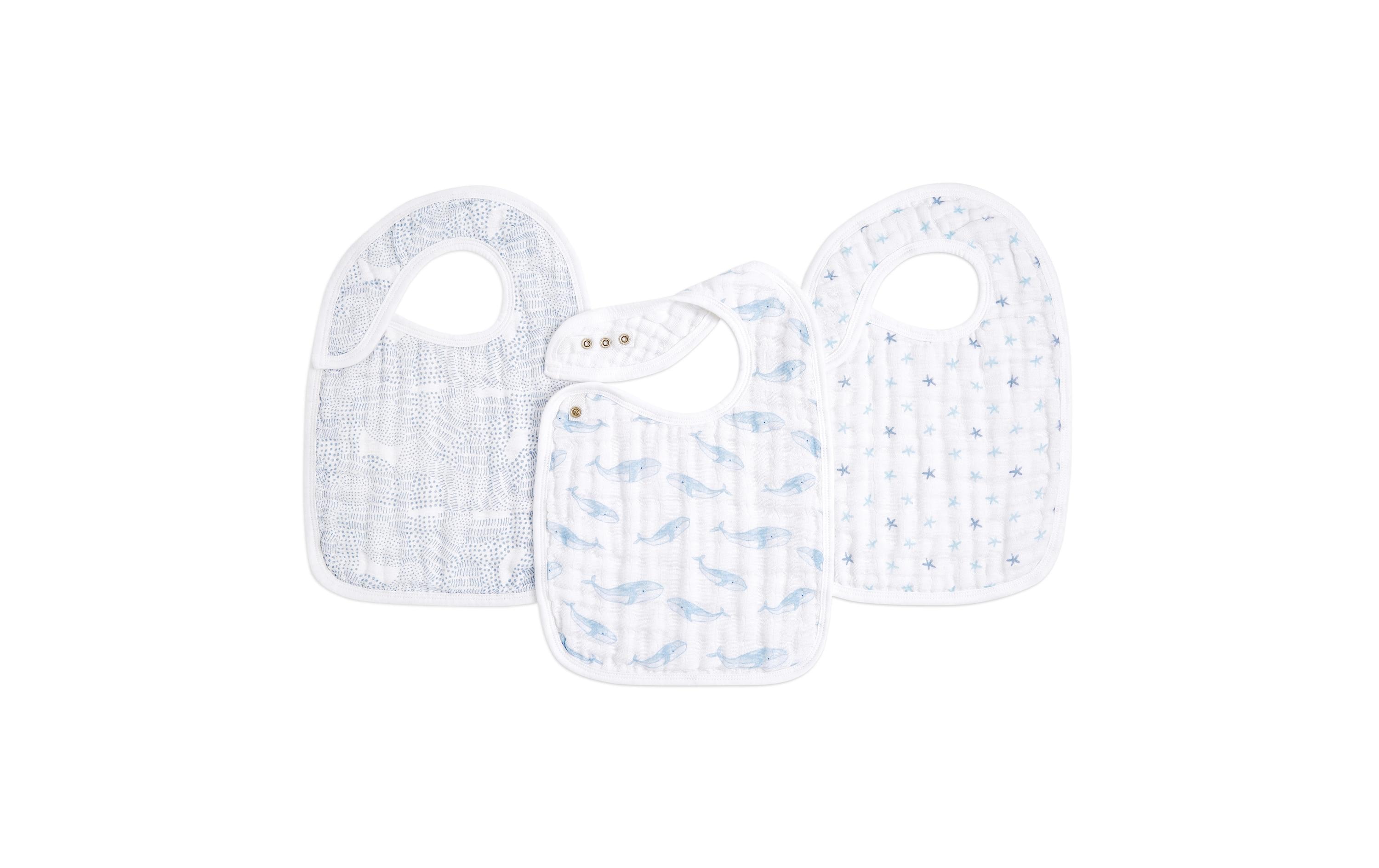 Aden + Anais Lätzchen Oceanic 3er-Set 23 cm x 31 cm