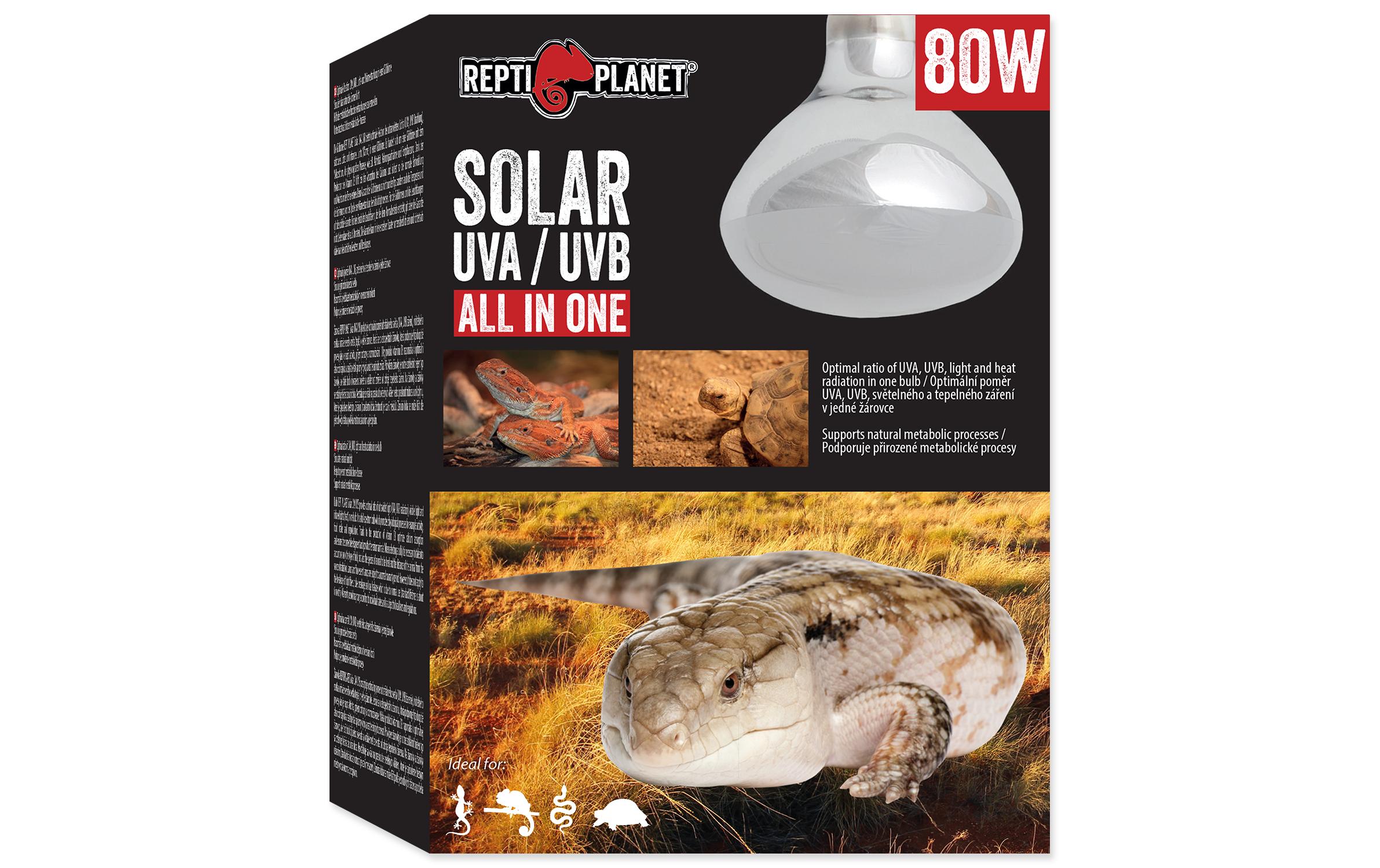 Repti Planet Terrarienlampe Solarlicht mit UVA & UVB 80 W