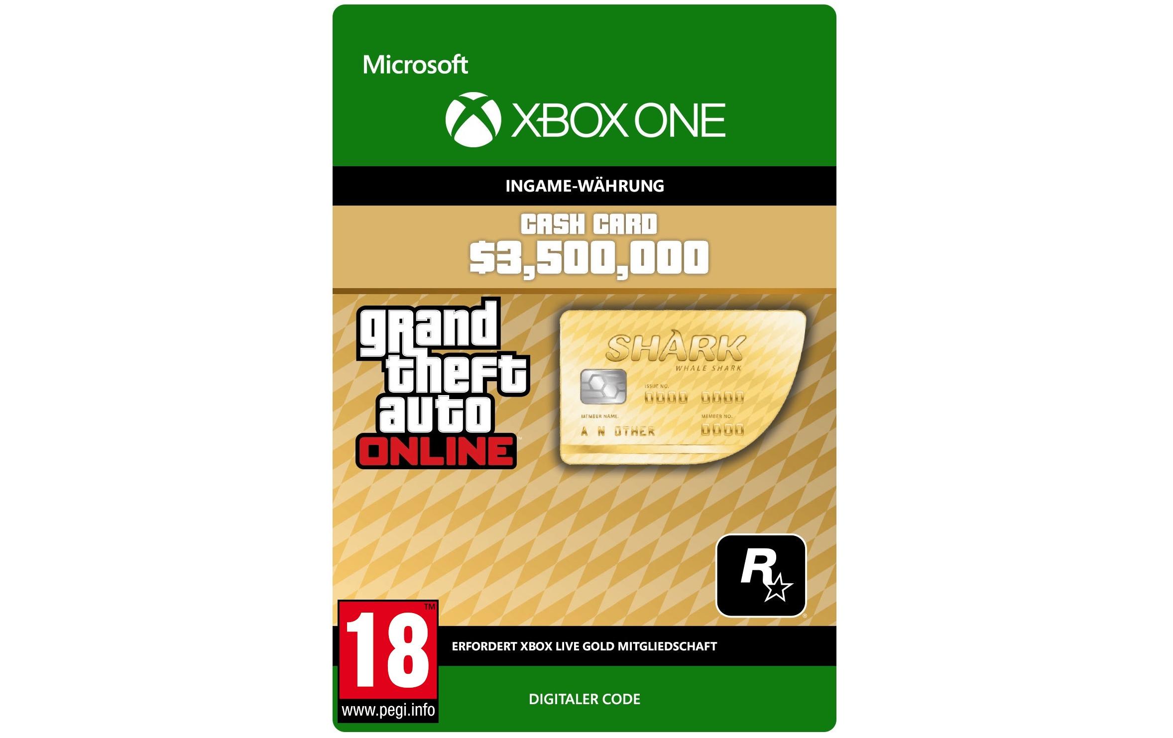 Microsoft GTA V: Whale Shark 3'500'000 Cash